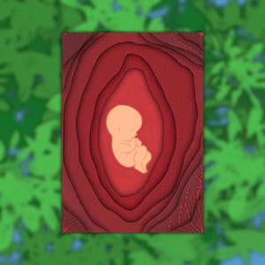 Printable Wall Art “Mother Nature's Child” Pregnancy Poster A3 A4 DIGITAL DOWNLOAD