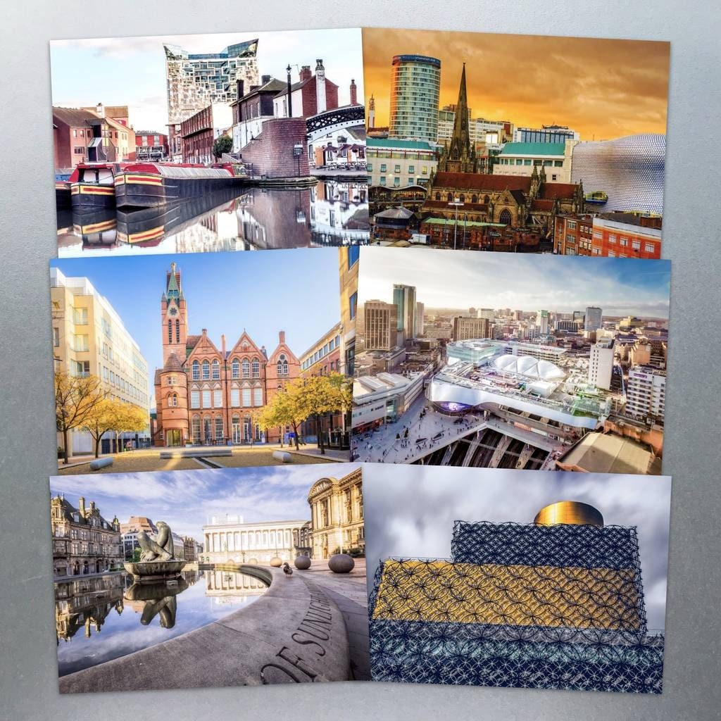 Six Birmingham Postcards Etsy