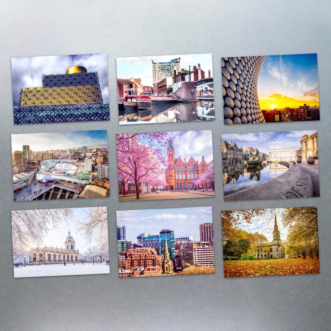 Nine Birmingham Postcards Etsy