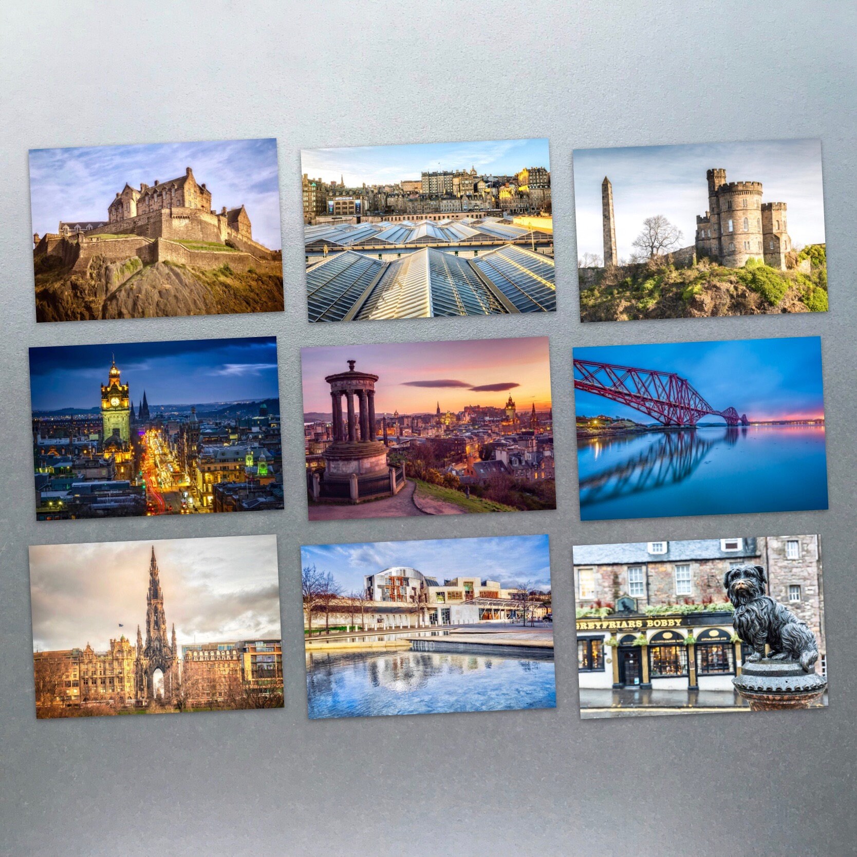 Nine Edinburgh Postcards Etsy