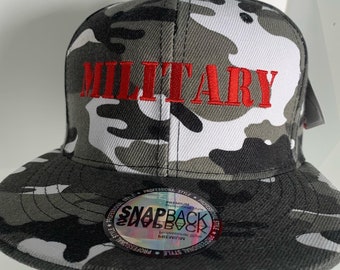 Military embroidered hat