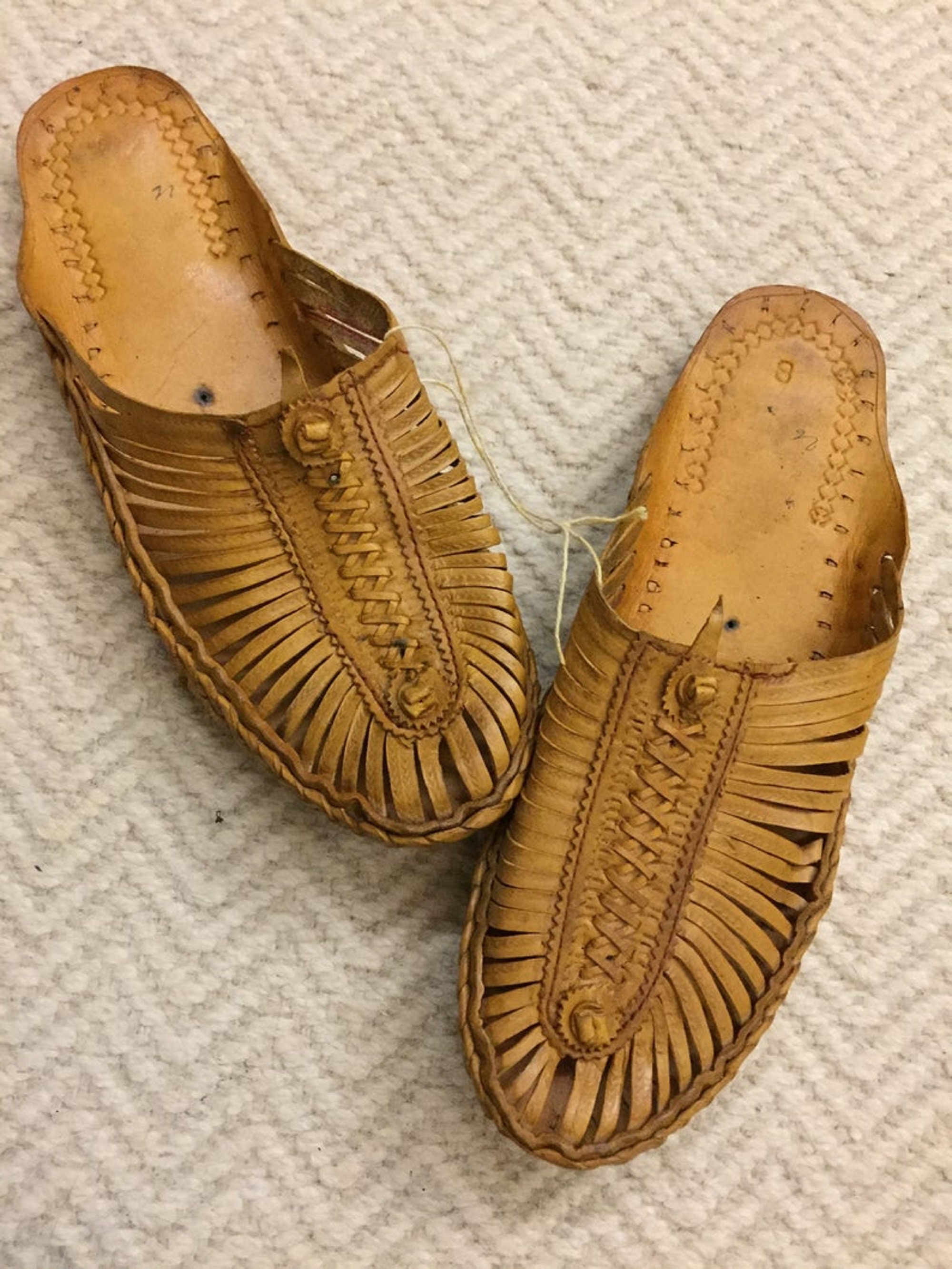 Criss Cross Leather Mens ShoesLeather woven mules Light Etsy