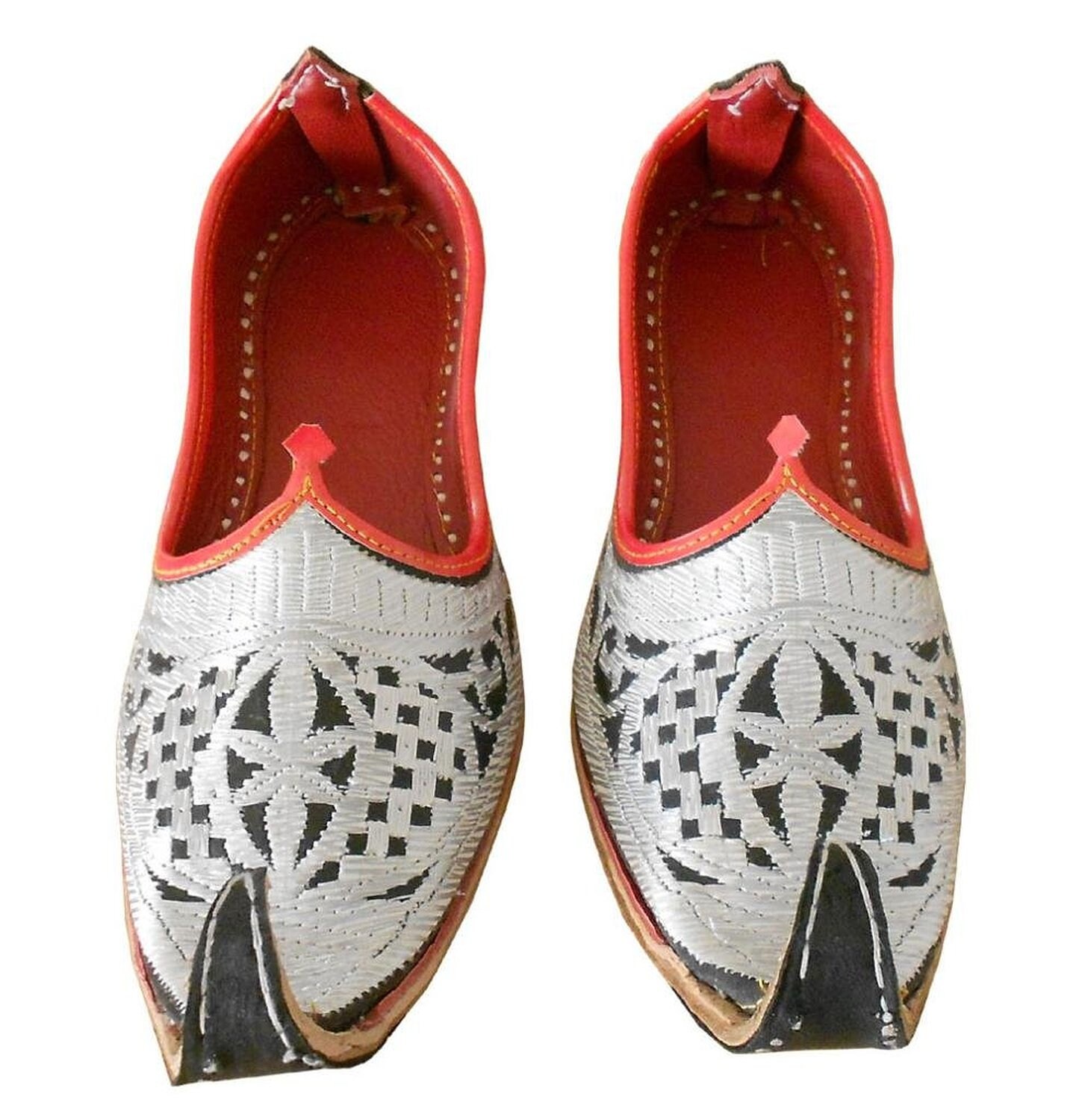 Schoenen Schoenen Herenschoenen Verkleden Indisch traditioneel bruin leer Mannen Mojadi Mojri traditionele Indiase Khussa Schoenen 