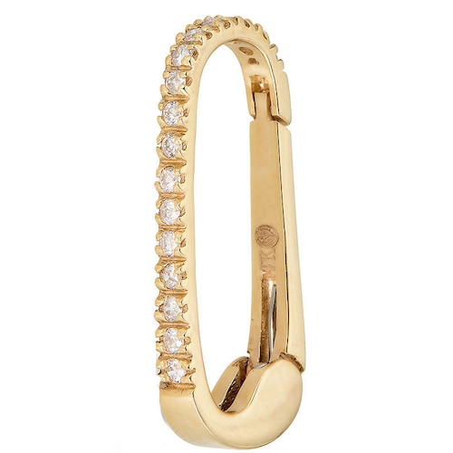 14K Solid Gold Diamond Enhancer Charm Pendant Lock 14k Gold Etsy