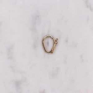14K diamanten sluiting, diamanten bedelslot, 14K diamanten slot, 14K massief gouden diamantverbeteraar bedelhangerslot, Black Friday-uitverkoop, sieradenslot afbeelding 8