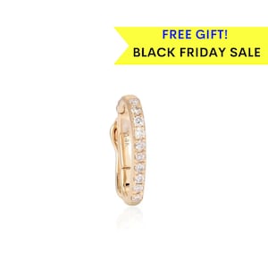 14K Diamond Clasp, Diamond charm lock, 14K Diamond Lock, 14K Solid Gold Diamond Enhancer Charm Pendant Lock, Black Friday sale, jewelry lock