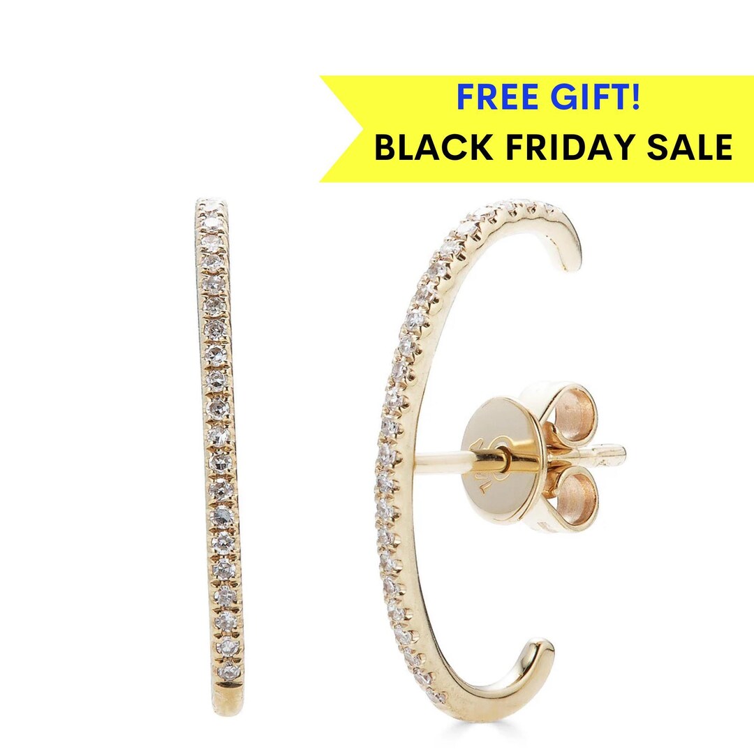 Diamond & 14k Gold Ear Cuff