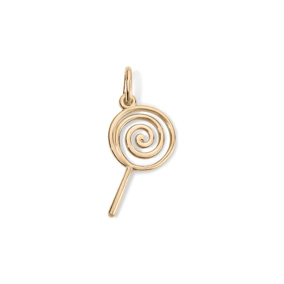 14K ロリポップチャーム、純金ロリポップチャーム、女の子向け 14K 