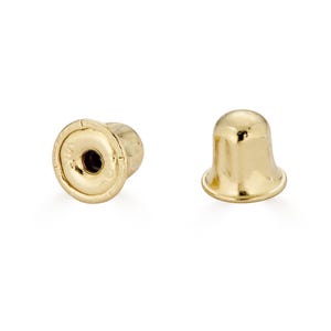 14K Gold Screw Back Earring Back, Sold Individually, 14K Screw Replacement Backs, Safety Screw backs, Gold baby earring back replacement