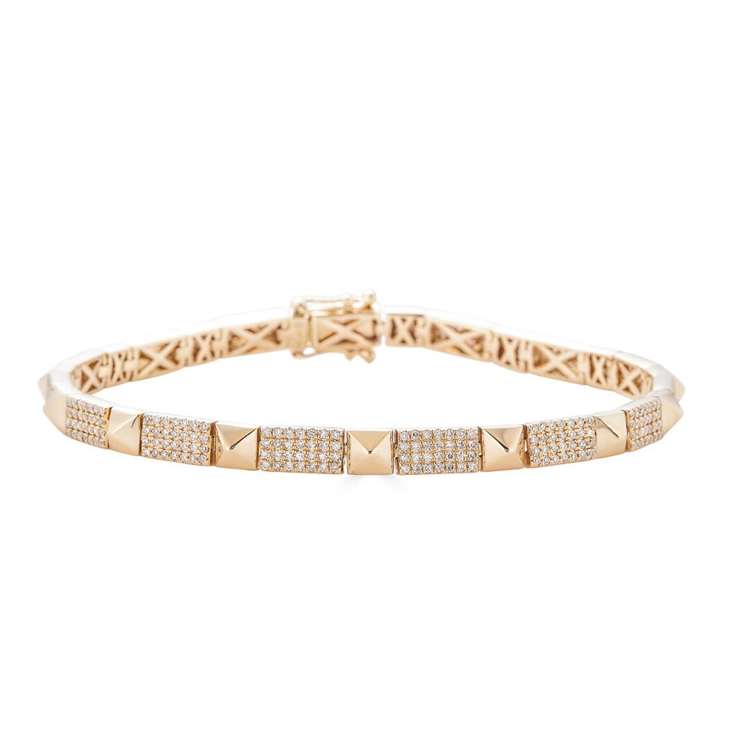 Buy Silver Plated American Diamond Stone Studded Bracelet by Samyukta  Singhania Online at Aza Fashions.