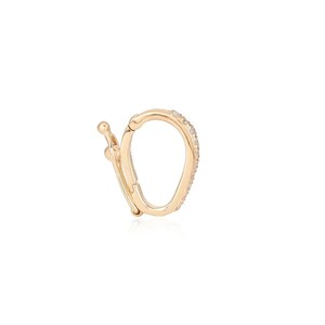 14K diamanten sluiting, diamanten bedelslot, 14K diamanten slot, 14K massief gouden diamantverbeteraar bedelhangerslot, Black Friday-uitverkoop, sieradenslot afbeelding 3