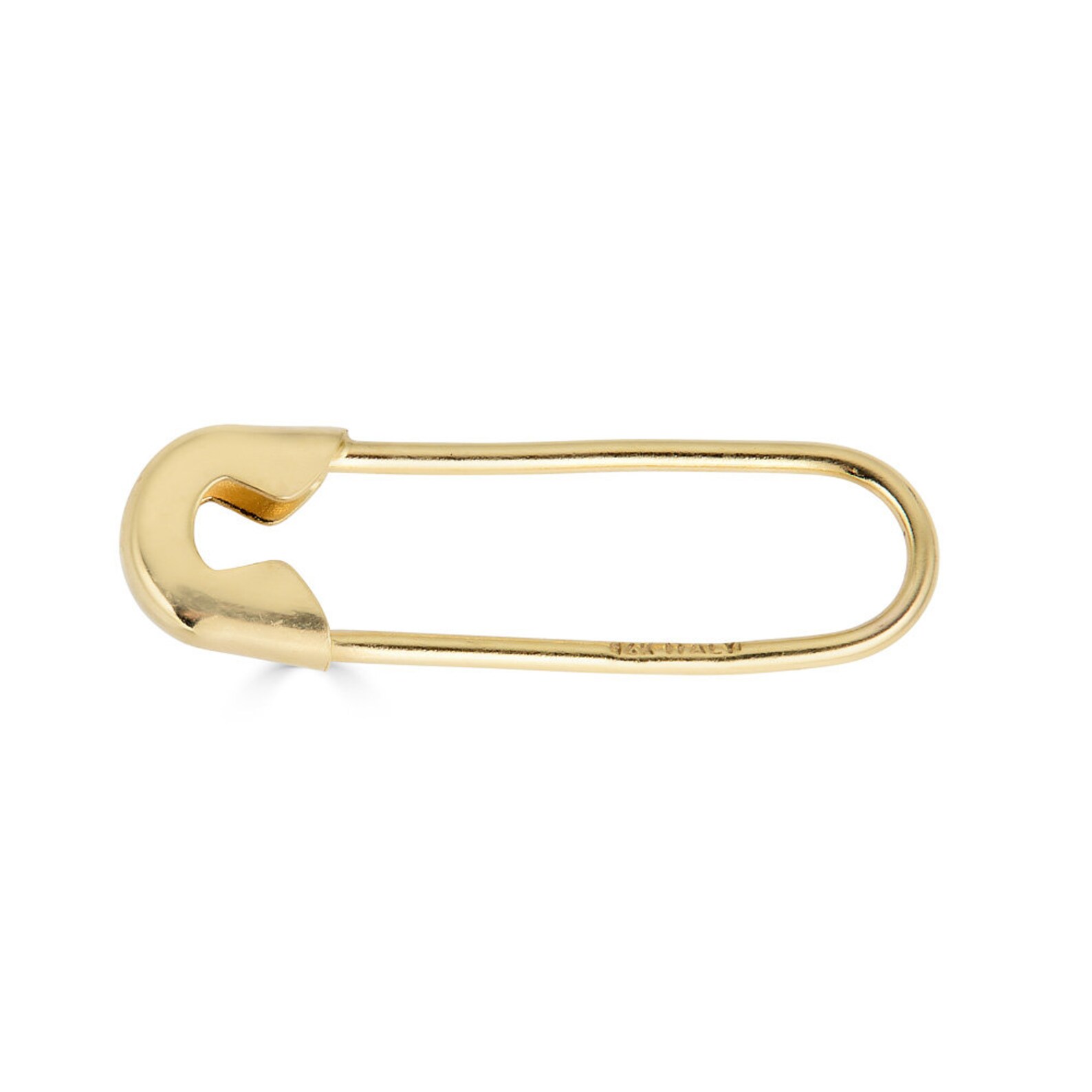 14K Gold Safety Pin Earring 3/4''inch Enamel Earring Etsy