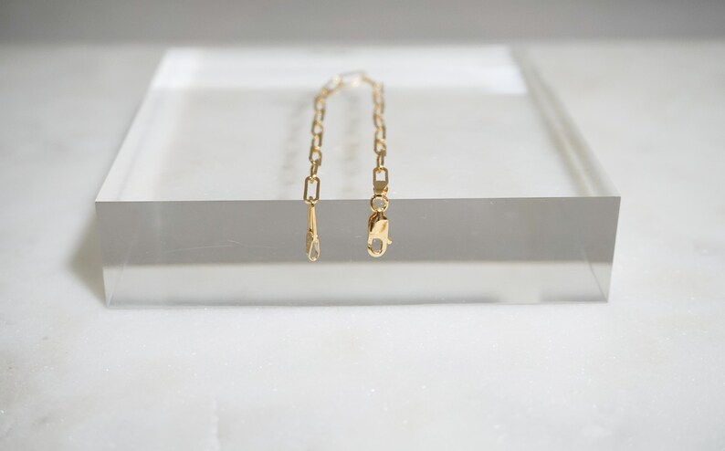 Thick Chain Bracelet Paperclip Chain 