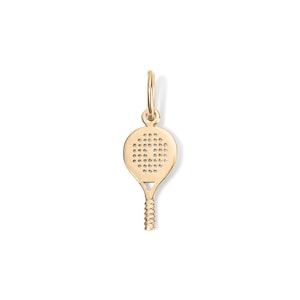 Dijes de raqueta de tenis de oro de 14 quilates, colgante de serpiente de oro, dije de serpiente de oro real, colgante de oro macizo para todos los días, regalo de Navidad, dije de collar de serpiente
