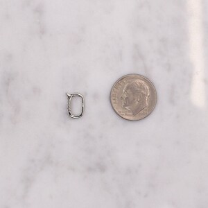 14K Small Diamond Lock, 14k Gold Charm Lock, Gold Charm Holder, Small diamond charm holder, 14k gold diamond lock, black friday sale image 5