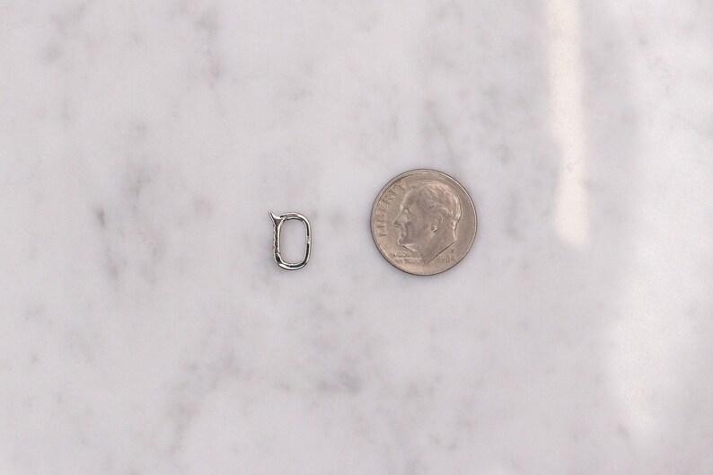 14K Small Diamond Lock, 14k Gold Charm Lock, Gold Charm Holder, Small diamond charm holder, 14k gold diamond lock, black friday sale image 5