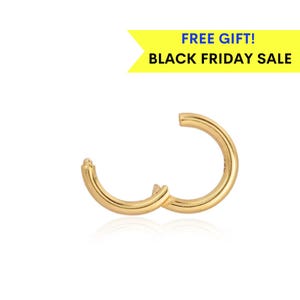 14k Gold Endless Clicker, Solid Gold Charm Lock, Enhancer Charm Lock, Gold Charm Holder, Multi Charm Holder, Solid Gold Round Pendant Lock