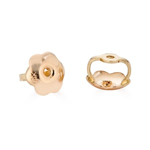 14K Gold Screw Back Earring Back, Sold Individually, 14K Screw Replacement Backs, Safety Screw backs, Gold baby earring back replacement