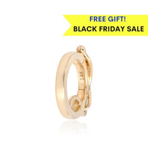 14K Gold Charm Lock, 14K Solid gold pendant lock, round pendant lock, pendant lock, multi charm holder, black friday sale, Gold Charm Holder