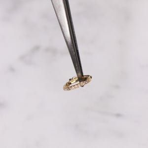14K diamanten sluiting, diamanten bedelslot, 14K diamanten slot, 14K massief gouden diamantverbeteraar bedelhangerslot, Black Friday-uitverkoop, sieradenslot afbeelding 9
