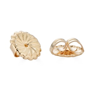 14k Gold Butterfly Earring Backs, Replacement Push Backs