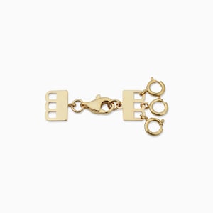 14K Layering Clasp, Solid Gold Multiple Chain Layering Clasp, 14K Gold Assessable Necklace Clasp, Gold Lobster Clasp, Multiple Chain Clasp