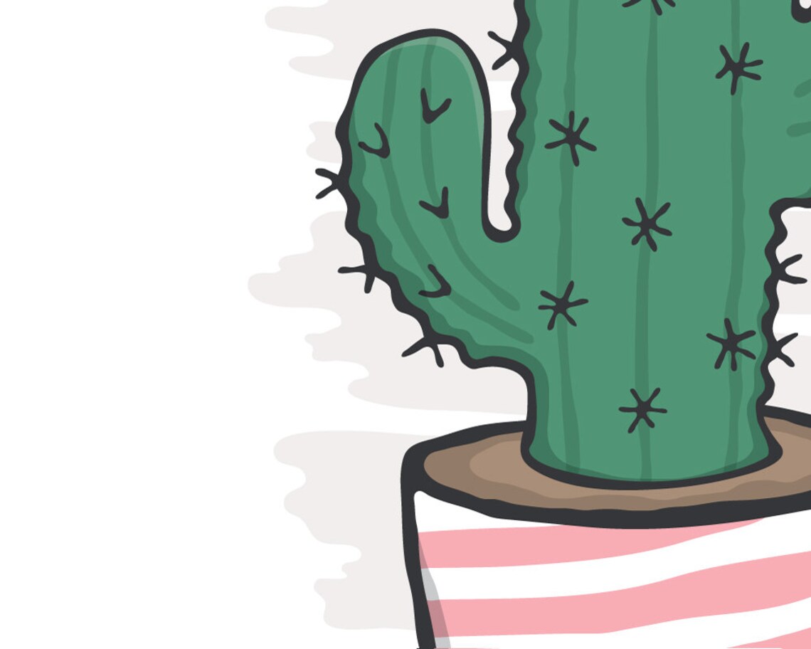 Cactus Print Set of 2 Prints Botanical Printable Wall Art | Etsy