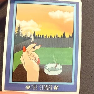The Stoner Tarot Card Sticker