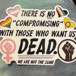 No Compromise With Fascism Sticker