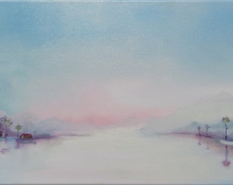 Blue River on Fog
