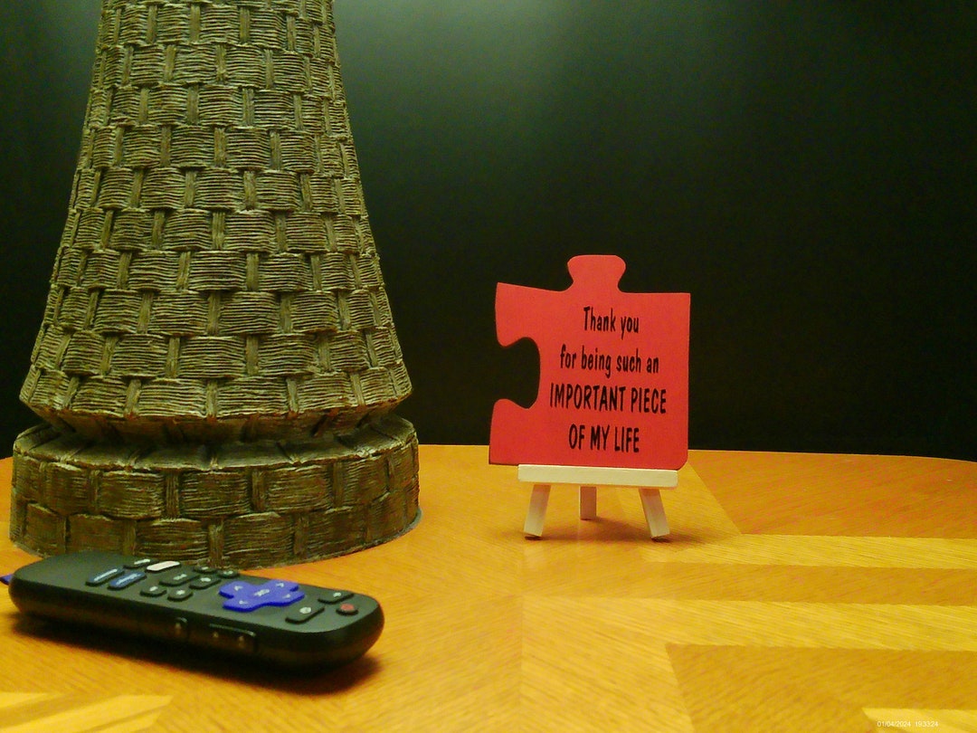 Thank You for Being an Important Piece of My Life. Wood, Puzzle Piece ...