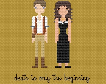 Rick & Evelyn - The Mummy Fan Art Cross Stitch Pattern