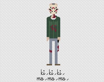 Jason - Friday the 13th Fan Art Cross Stitch Pattern