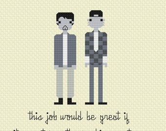 Clerks Fan Art Cross Stitch Pattern