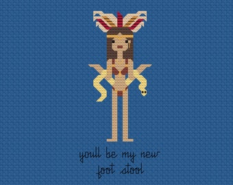 From Dusk Till Dawn Fan Art Cross Stitch Pattern