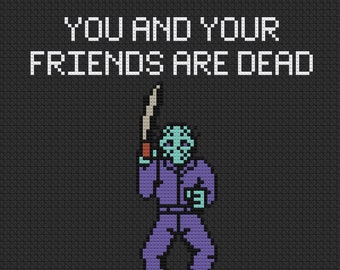 NES Jason Fan Art Cross Stitch Pattern