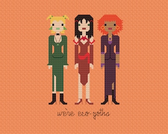 The Hex Girls Fan Art Cross Stitch Pattern