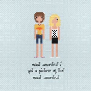 Drop Dead Gorgeous-Loretta & Annette Fan Art Korsstygnsmönster