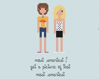 Drop Dead Gorgeous-Loretta & Annette Fan Art Wzór do haftu krzyżykowego