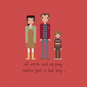 The Shining Fan Art Cross Stitch Pattern