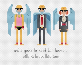 Harvey Birdman Fan Art Cross Stitch Pattern