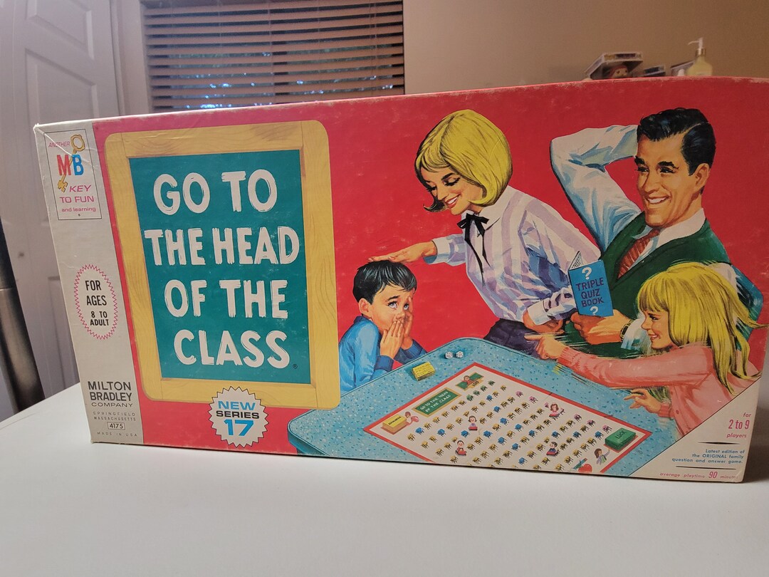 Rare Vintage Go to the Head of the Class Board Game 1967 Version. Etsy