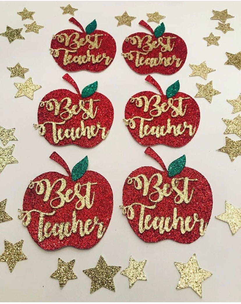 Best Teacher Cupcake toppers
