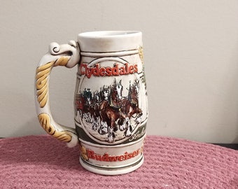 Budweiser Clydesdales Collectors Beer Stein
