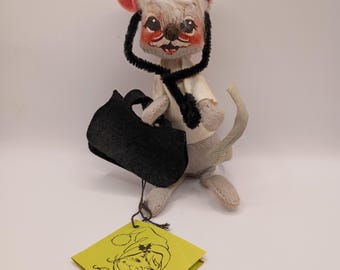 Annalee Mouse Vintage Doctor Doll with Original Tag - 1971