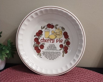 Vintage Hankook Cherry Pie Plate