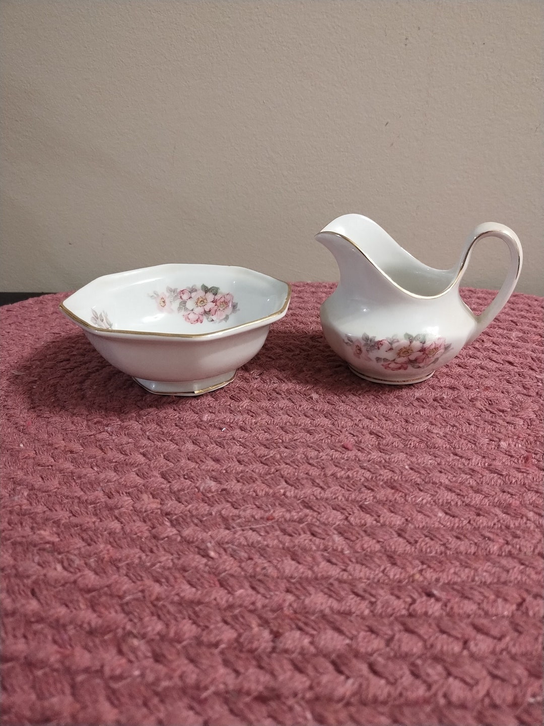 Schumann Arzberg Germany "wild Rose" Sugar and Creamer - Etsy