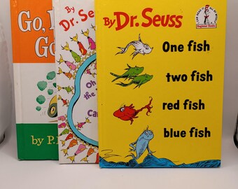 Vintage Dr. Seuss Beginner Books – Go, Dog Go!, One Fish Two Fish