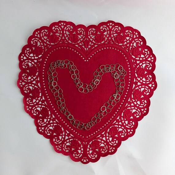 Vintage Sterling Silver Circle Link Chain Necklac… - image 6