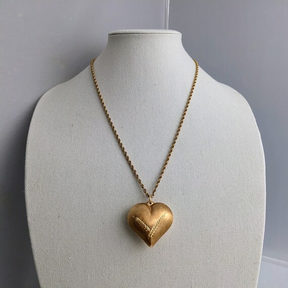14k Gold Puffy Initial Pendant